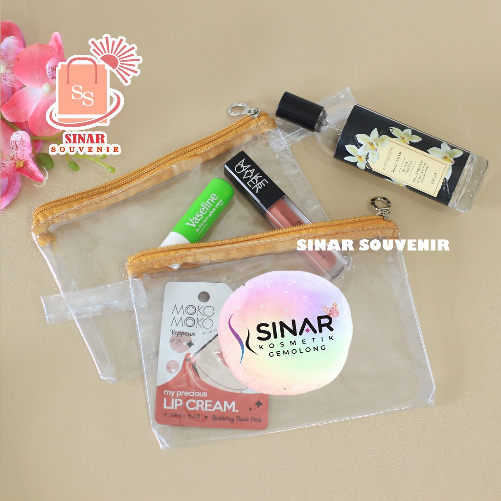 

POUCH MIKA SOUVENIR | DOMPET MIKA TRANSPARAN CUSTOM DESAIN