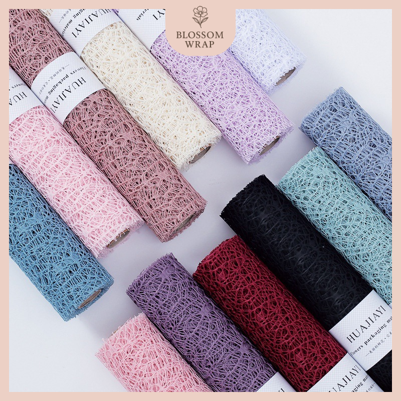 

Kertas Jaring Jala Buket Bunga Korean Jaring Spider Roll Mesh Polynet Flower Wrapping Paper Korean R10