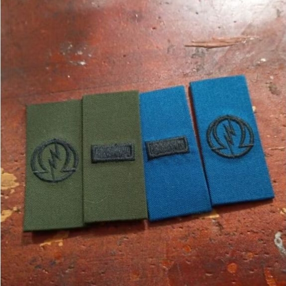 Atribut Bordir Pangkat Baju PDL TNI AD/AL/AU Bordir perkeras