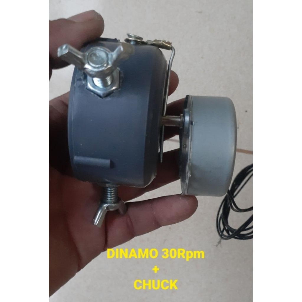 Dinamo 30Rpm+Chuck Rod Dryer Joran Pancing