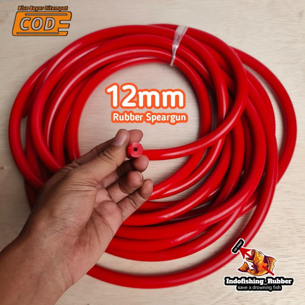 Karet Spearfishing Speargun 12mm Merah Karet Panah Ikan Hanya Karet