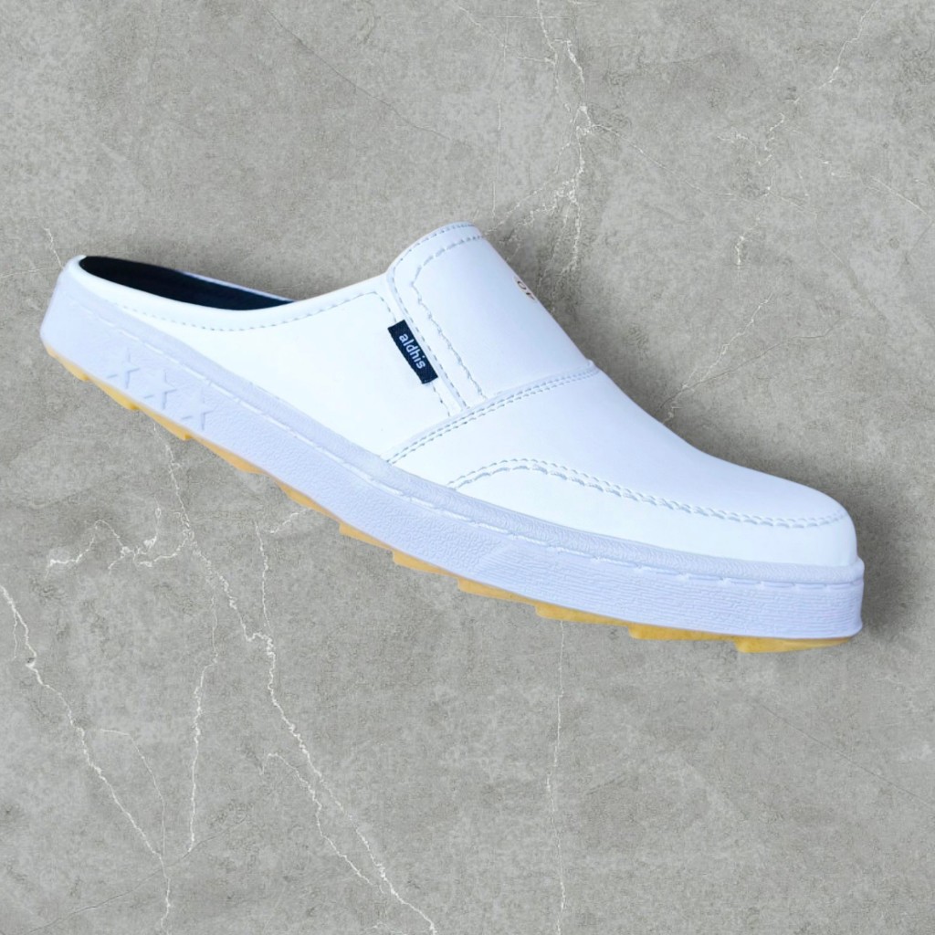 Sepatu Sendal Pria - Sepatu Sandal Cowok Slop Bustong Sol Karet dijahit antislip