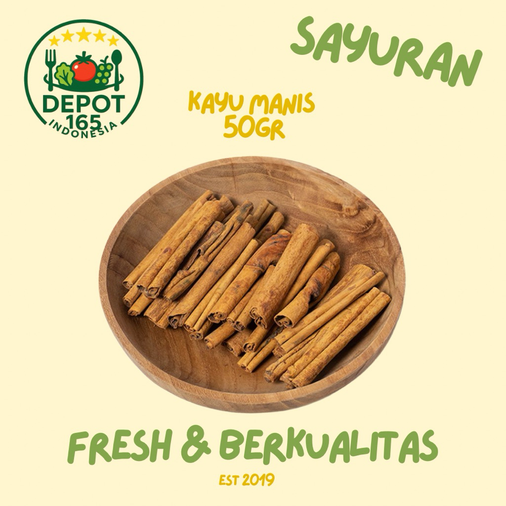 

KAYU MANIS FRESH 100gr | DEPOT 165 INDONESIA MART | SURABAYA