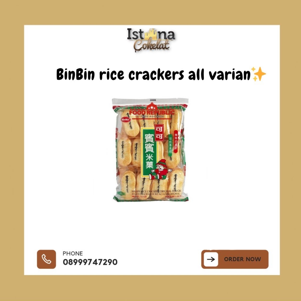 

Bin Bin Crackers Original / Snow / Seaweed - Halal
