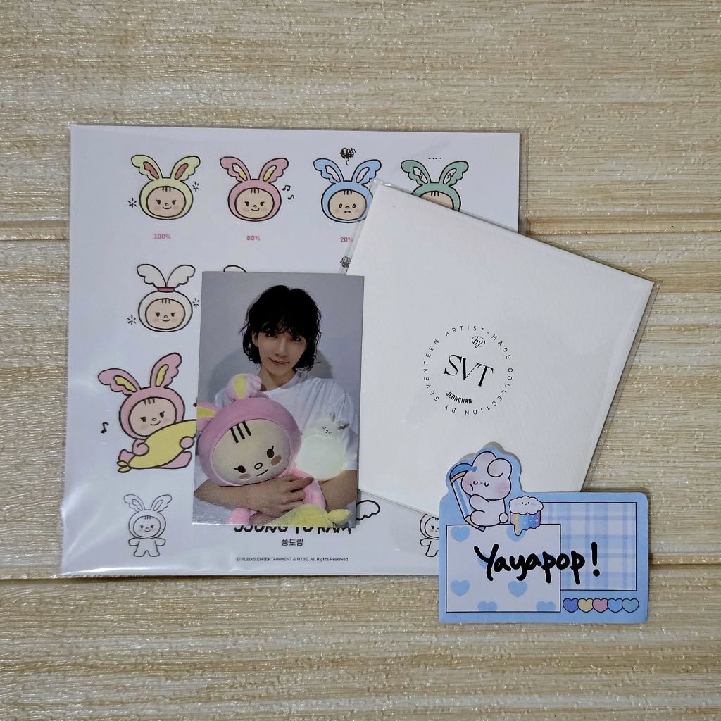[READY STOCK] JEONGHAN ARTIST MADE COLLECTION BY SEVENTEEN PHOTOCARD STICKER SET