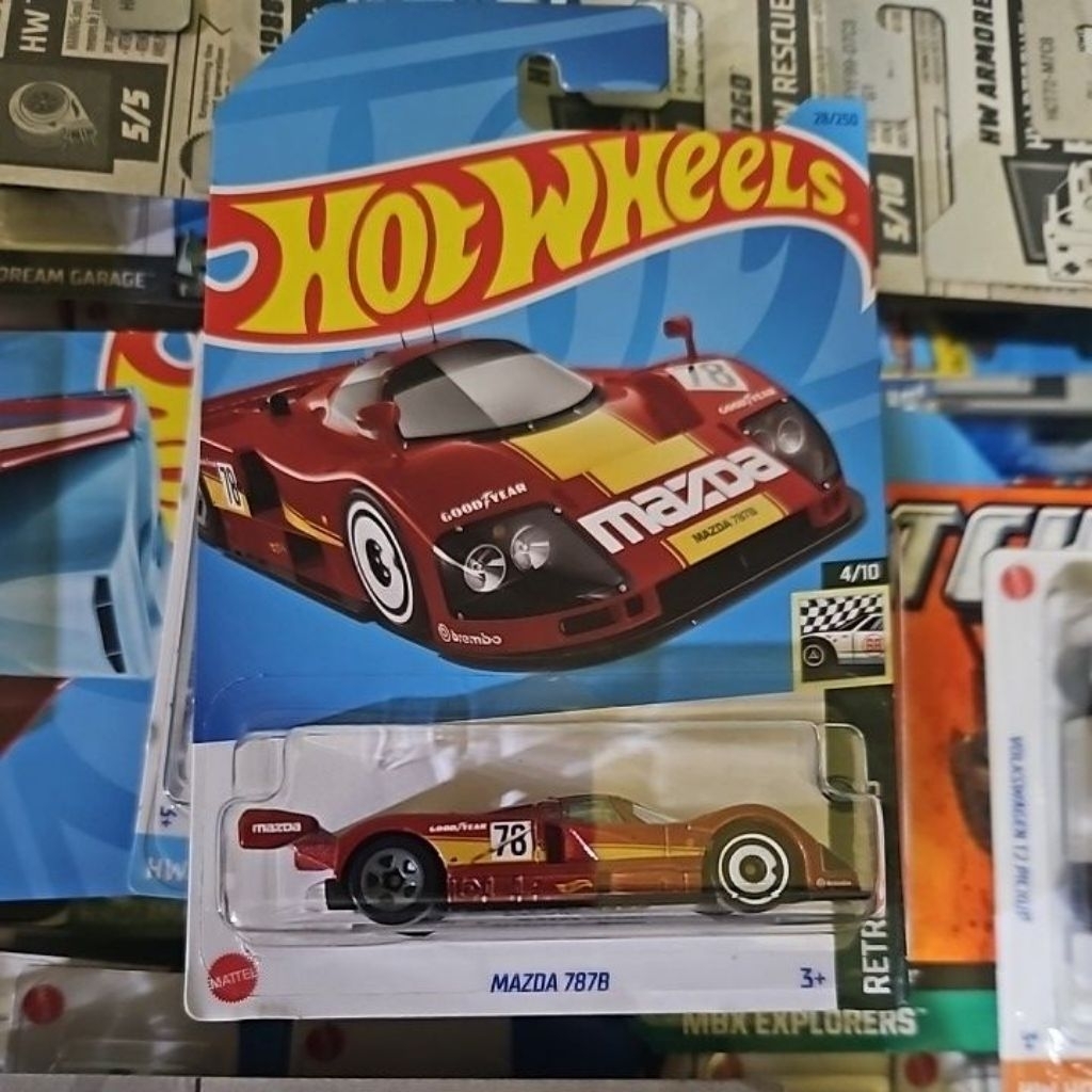 Hotwheels Mazda 787b Merah