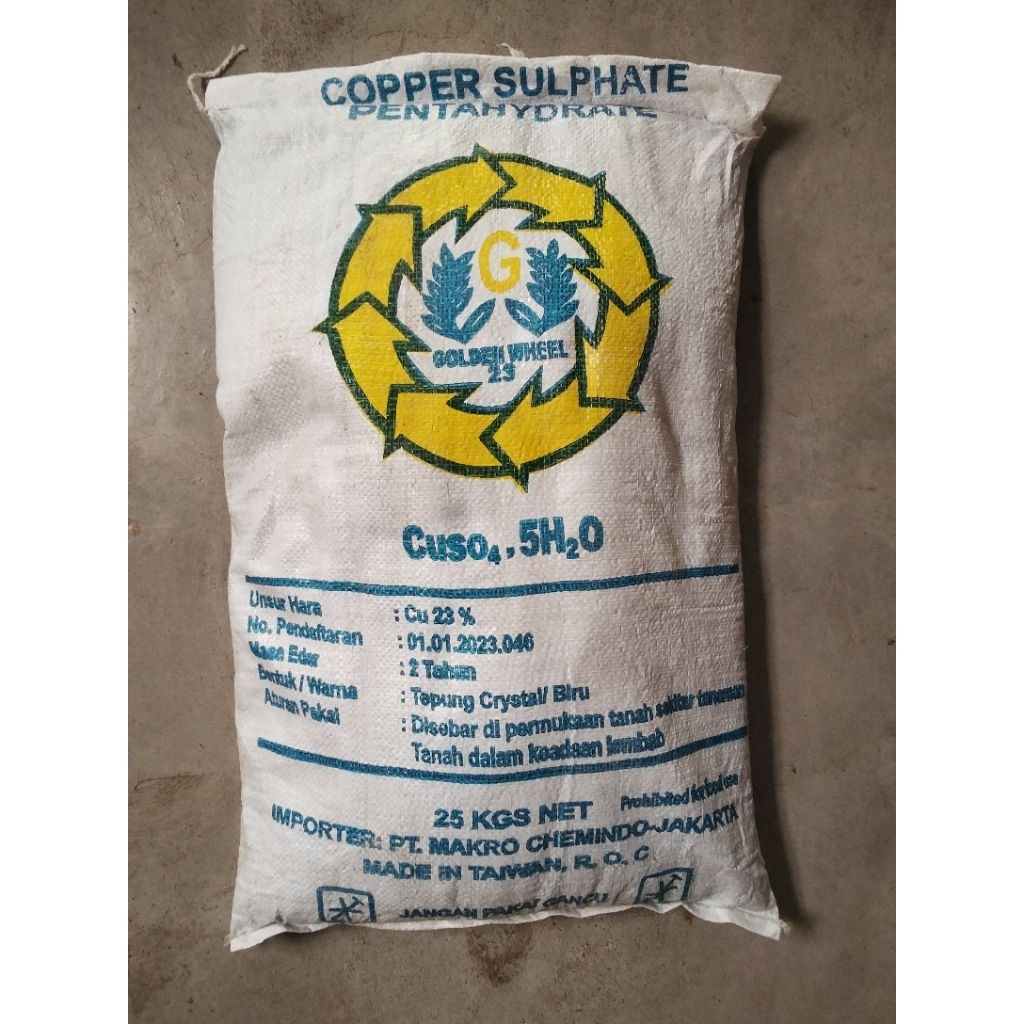 Pupuk Mikro CU Terusi Cuso4 Original 25 kg