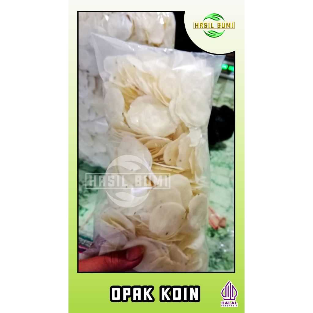 

opak koin 250 gr | kripik singkong | tradisional | khas wonosobo