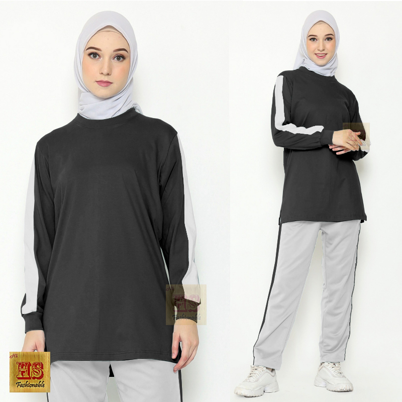 Setelan Celana Zena 2501 / Setelan Celana Olahraga Muslim / Setelan Celana Olahraga Wanita / Setelan