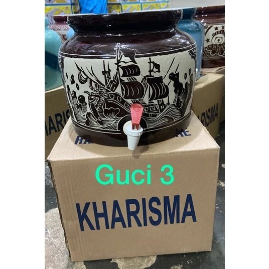 Guci Keramik Guci Tempat Galon bahan Keramik KHUSUS GRAB / GOJEK BATAM Tempat Galon Air Minum