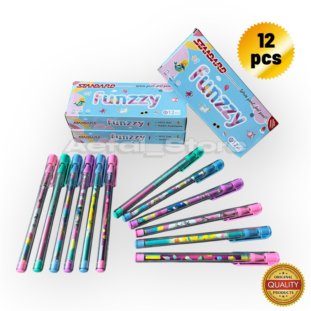 

1pak Pulpen Pena Bolpen Standard Funzzy 0.5 isi 12pcs