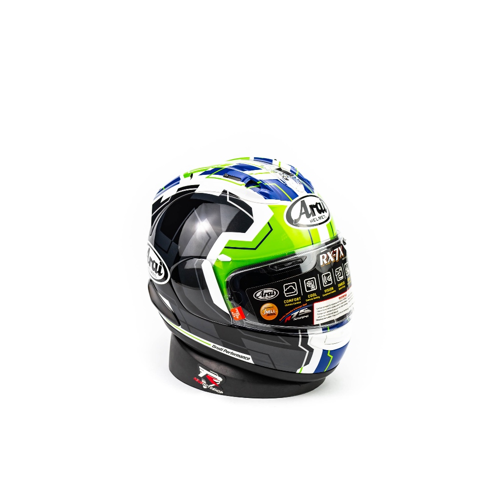 ARAI RX7X REA SB2 BLACK GREEN