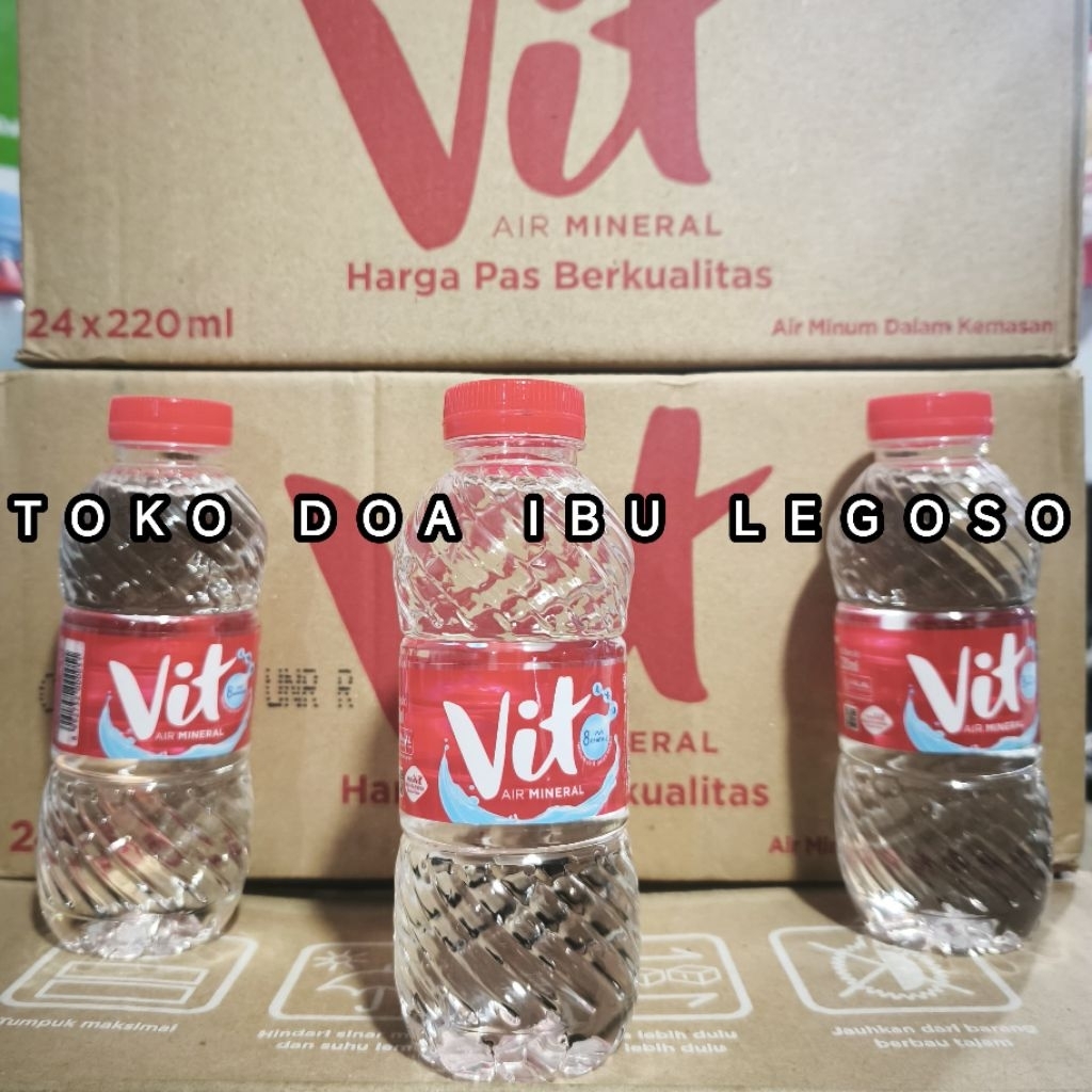 

VIT BOTOL 220ML x 24 (khusus instan)/ VIT BOTOL MINI / VIT BOTOL 220 / VIT 220ML / MOKSA 220