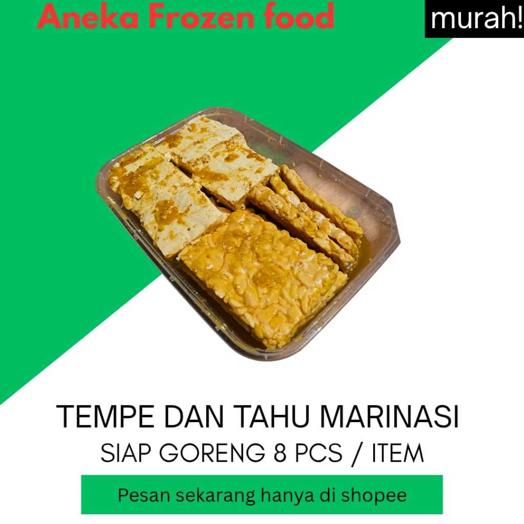 

TEMPE TAHU MARINASI | TEMPE SIAP GORENG | TAHU SIAP GORENG | MARINATED TEMPEH TOFU |