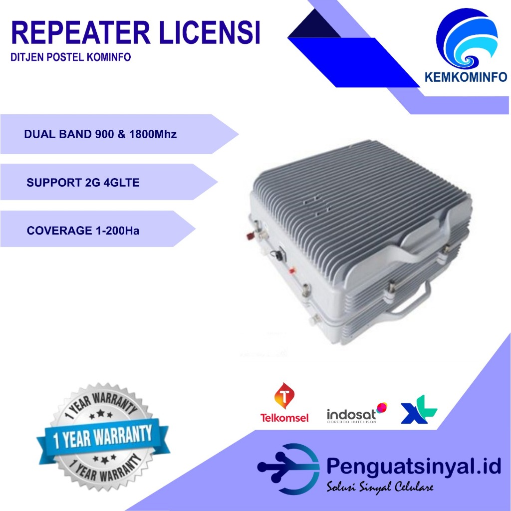 Penguat Sinyal Wifi Data Internet, Repeater GSM Outdoor Resmi Postel