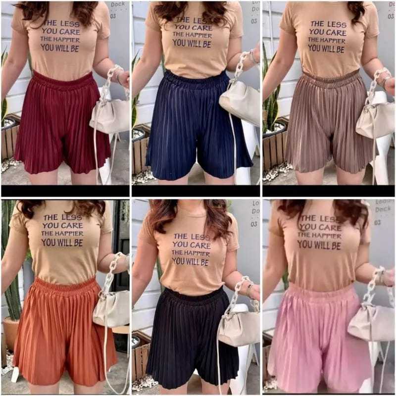 CELANA HOTPANT PENDEK WANITA PLISKET / CELANA PLISKET WANITA HOTPANT