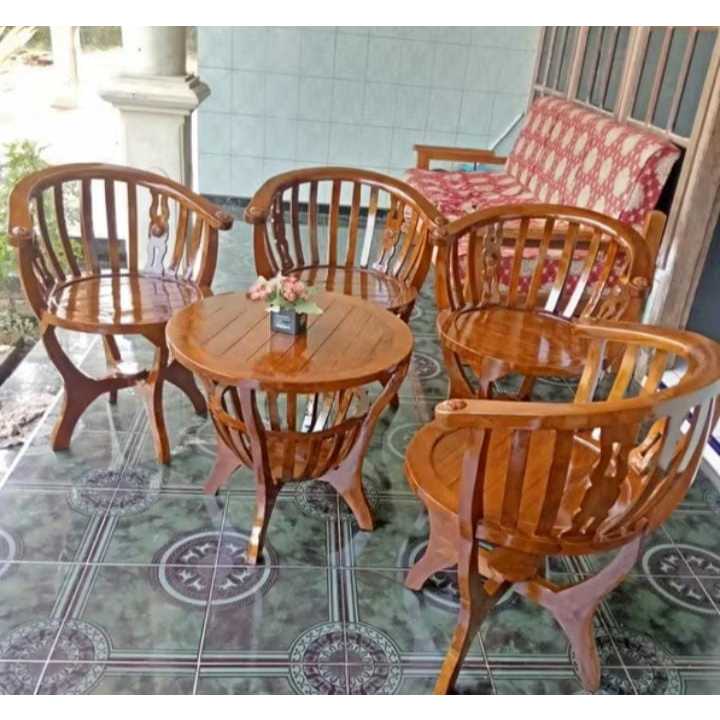 PROMO KURSI TERAS JATI JEPARA / KURSI Teras KAYU JATI
