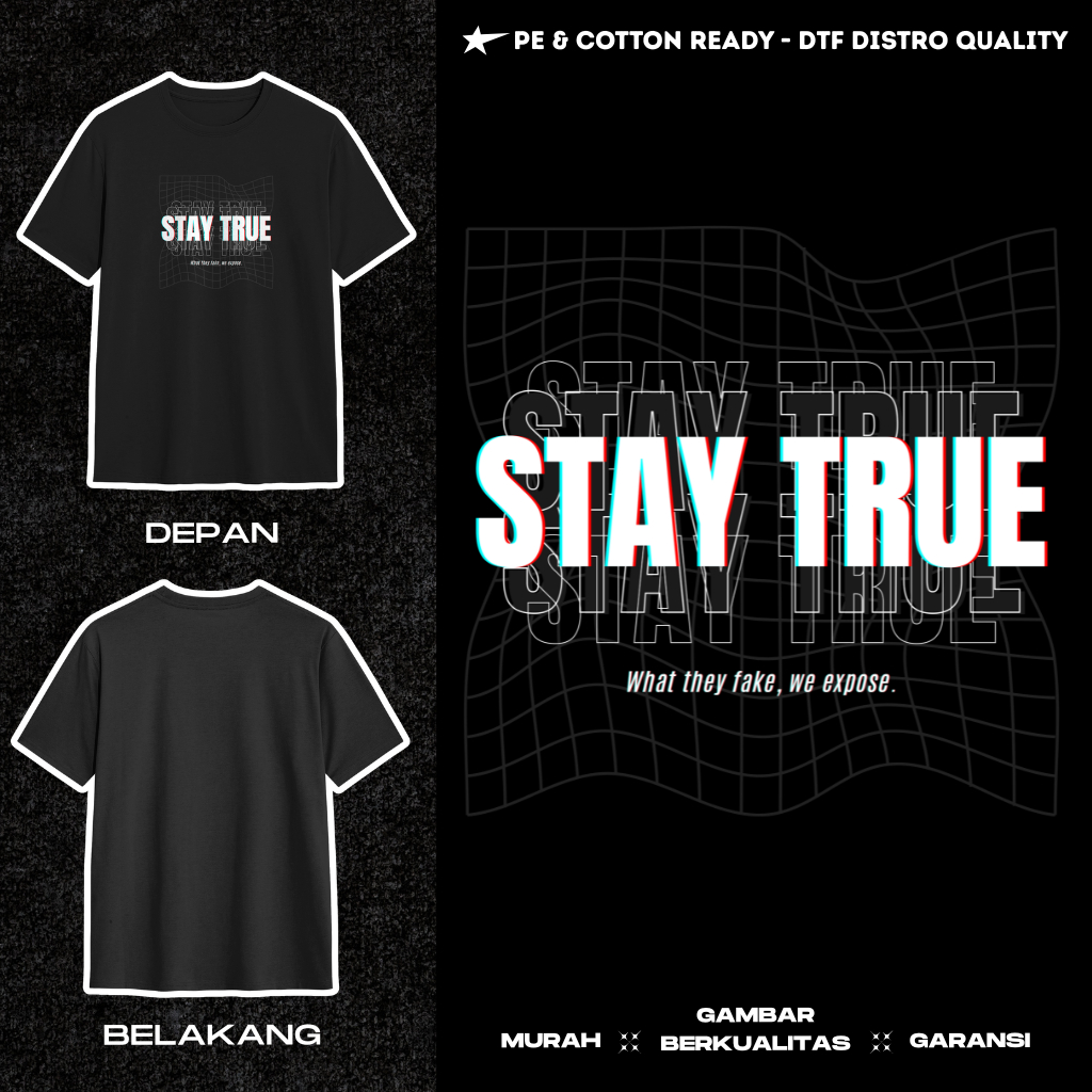 Kaos Distro 24s What They Fake, We Expose - Baju Edisi Politik - Tshirt Pria Wanita Unisex