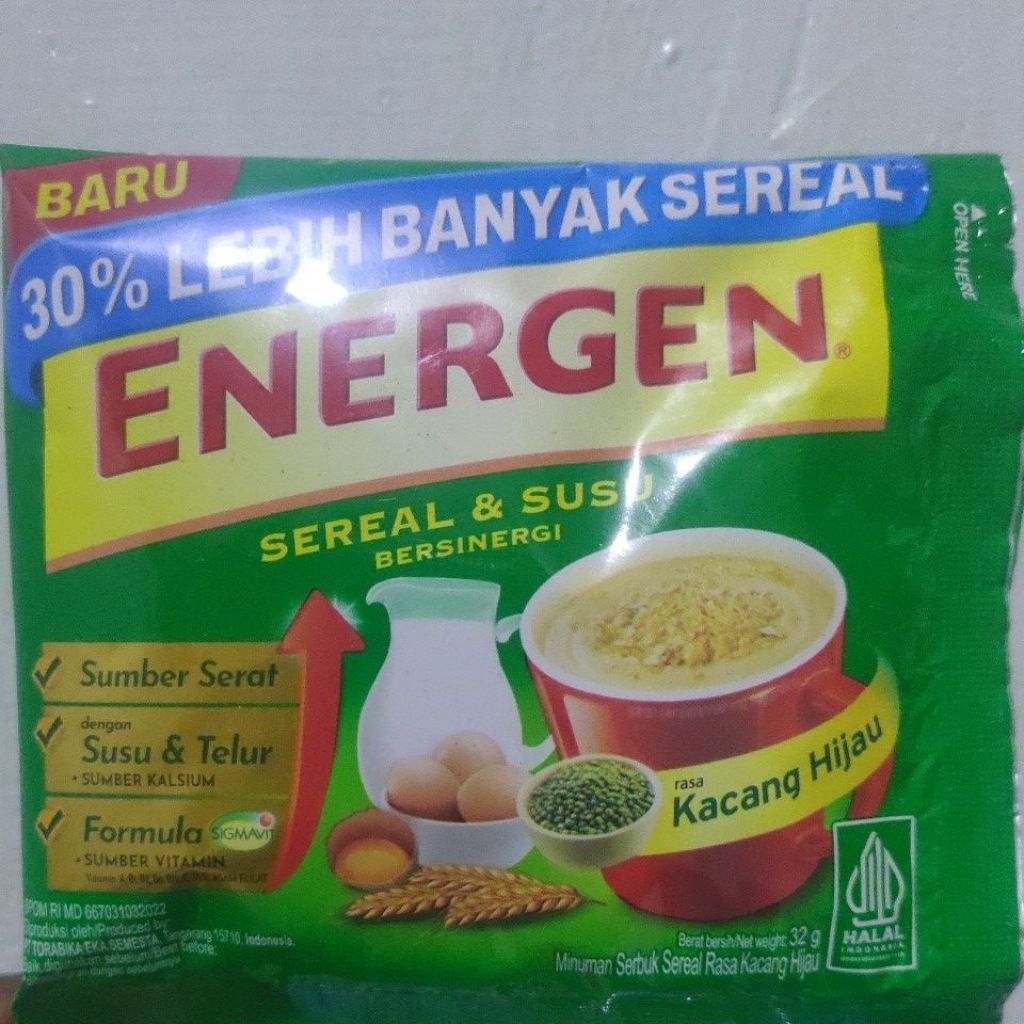 

Energen sereal dan susu