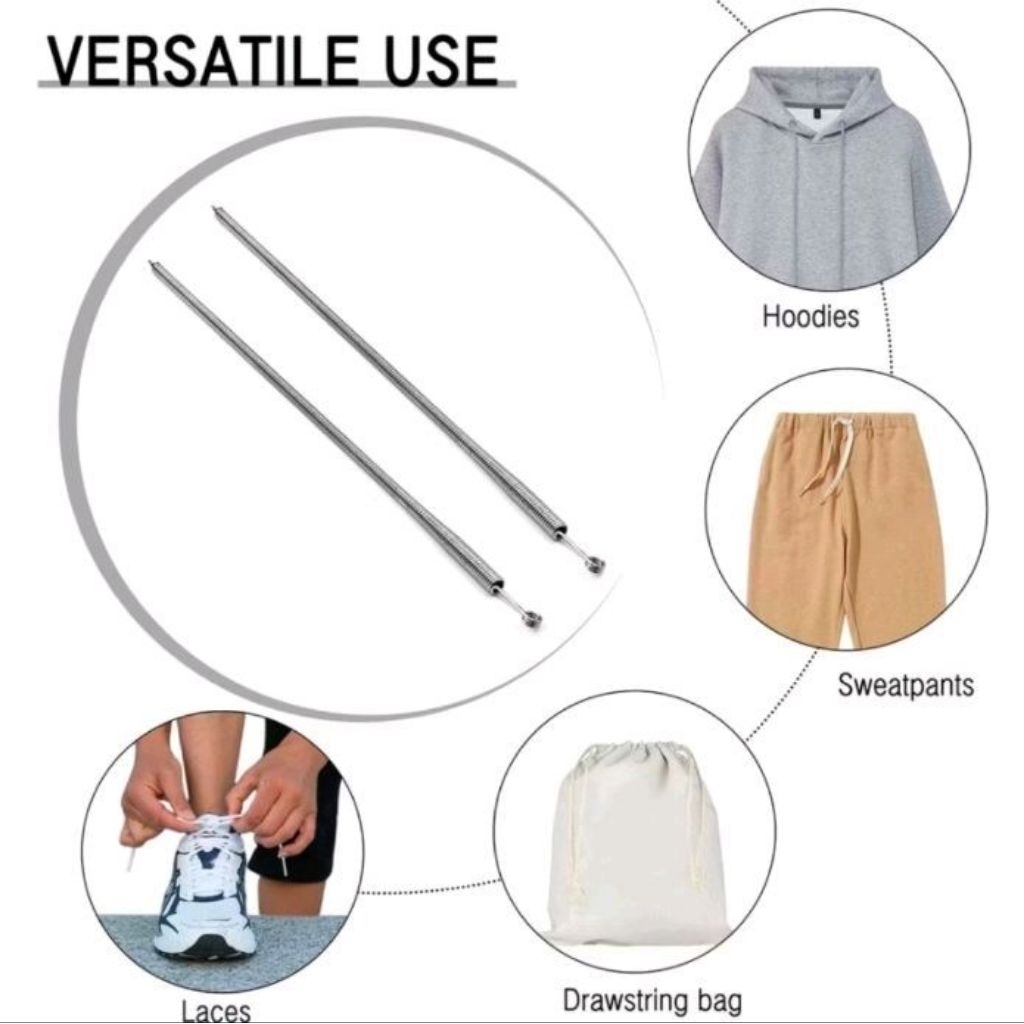 Alat Pemasang Tali Karet Celana Hoodie Sweater Tali Sepatu