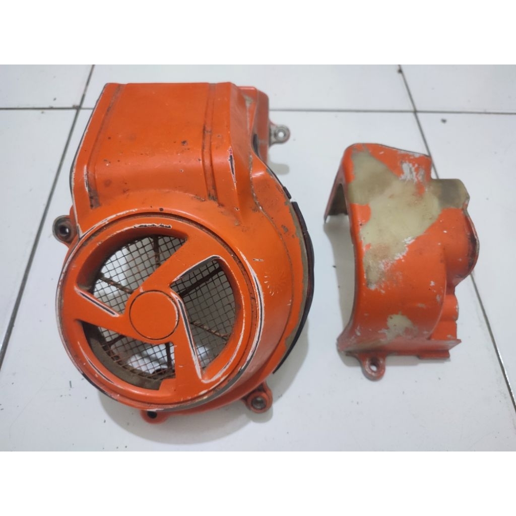 Cover Tutup Kipas Yamaha Fiz Fizr Full Clutch Kanan Kiri Asli Gading Original Copotan