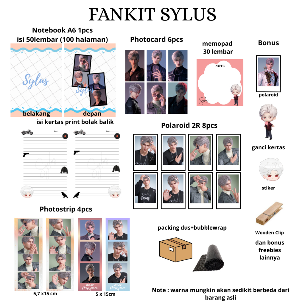 Fankit Love And Deepsape Fankit Set Love And Deepspace Fankit Rafayel Fankit Zayne Fankit Xavier Fan