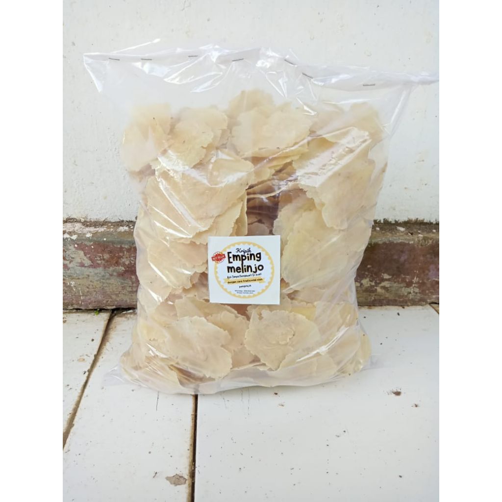 

Emping melinjo mentah 500g super tipis biji 1 original asli tanpa pengawet.