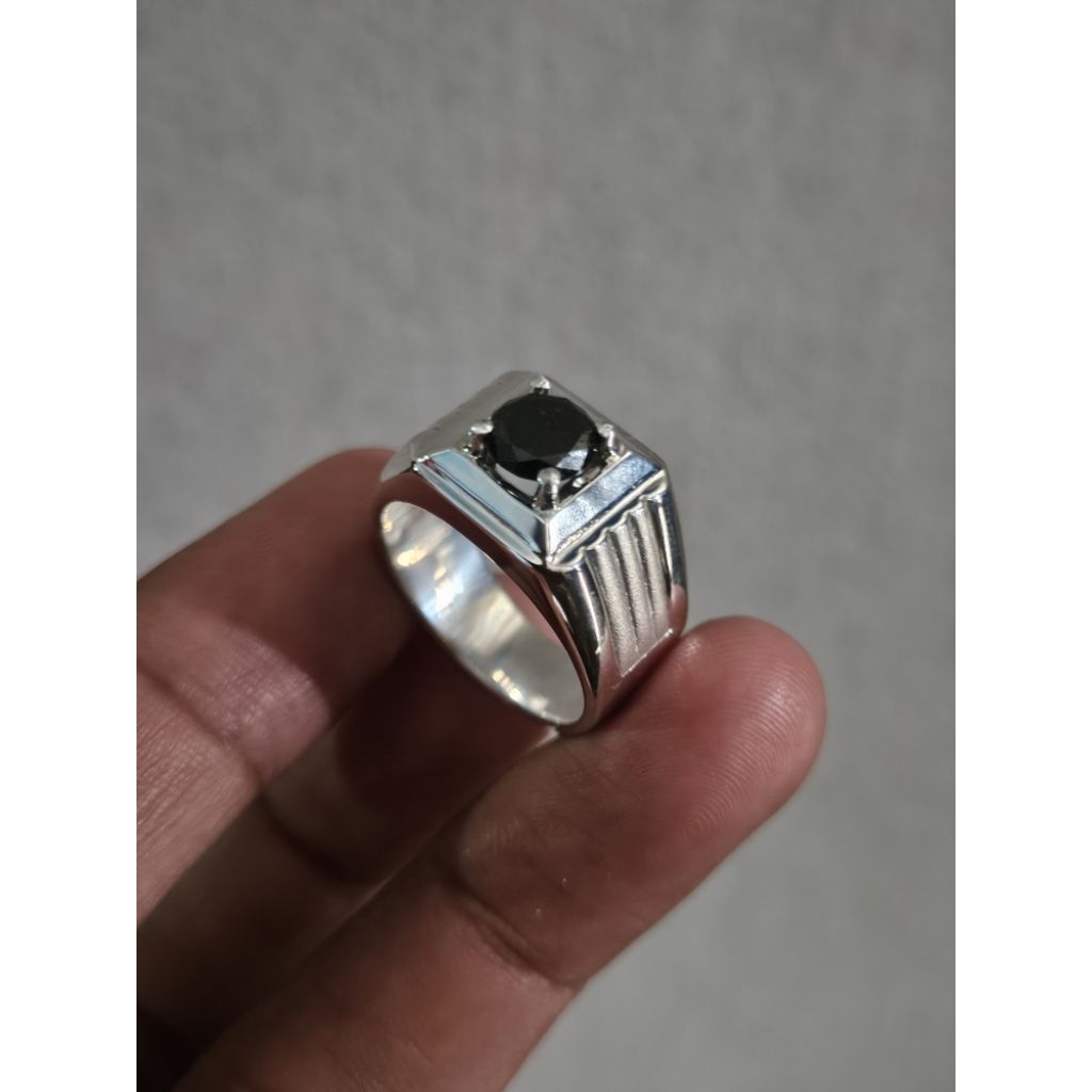cincin pria berlian hitam black diaomod ring cincin berlian hitam asli cincin pria berlian original