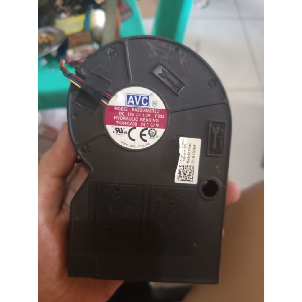 Kipas cooling Fan Blower Keong AVC 12V 1.0A Corong Lebar