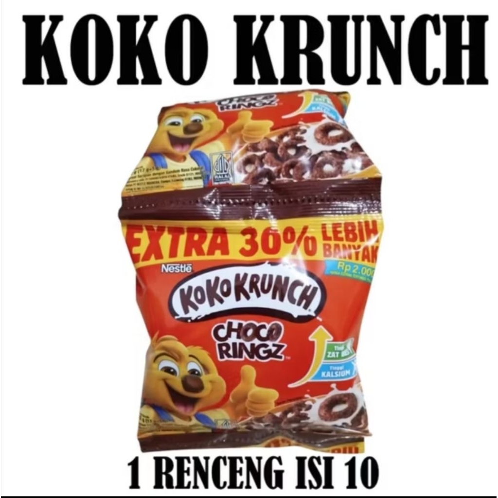 

Koko krunch choco ringz 22 gram renteng