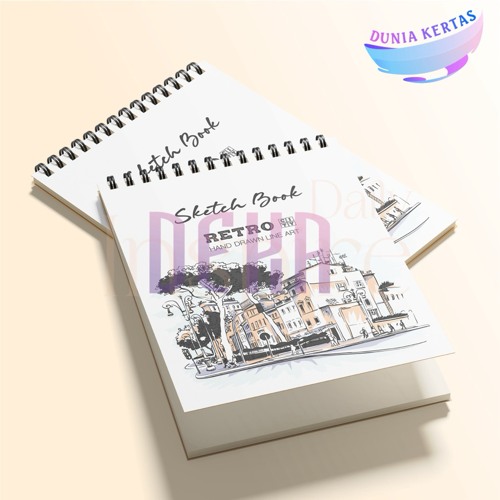 

Buku Gambar Aesthetic A5 Sketcbook Vertikal Jilid Spiral 40 Lembar/80Halaman Karya