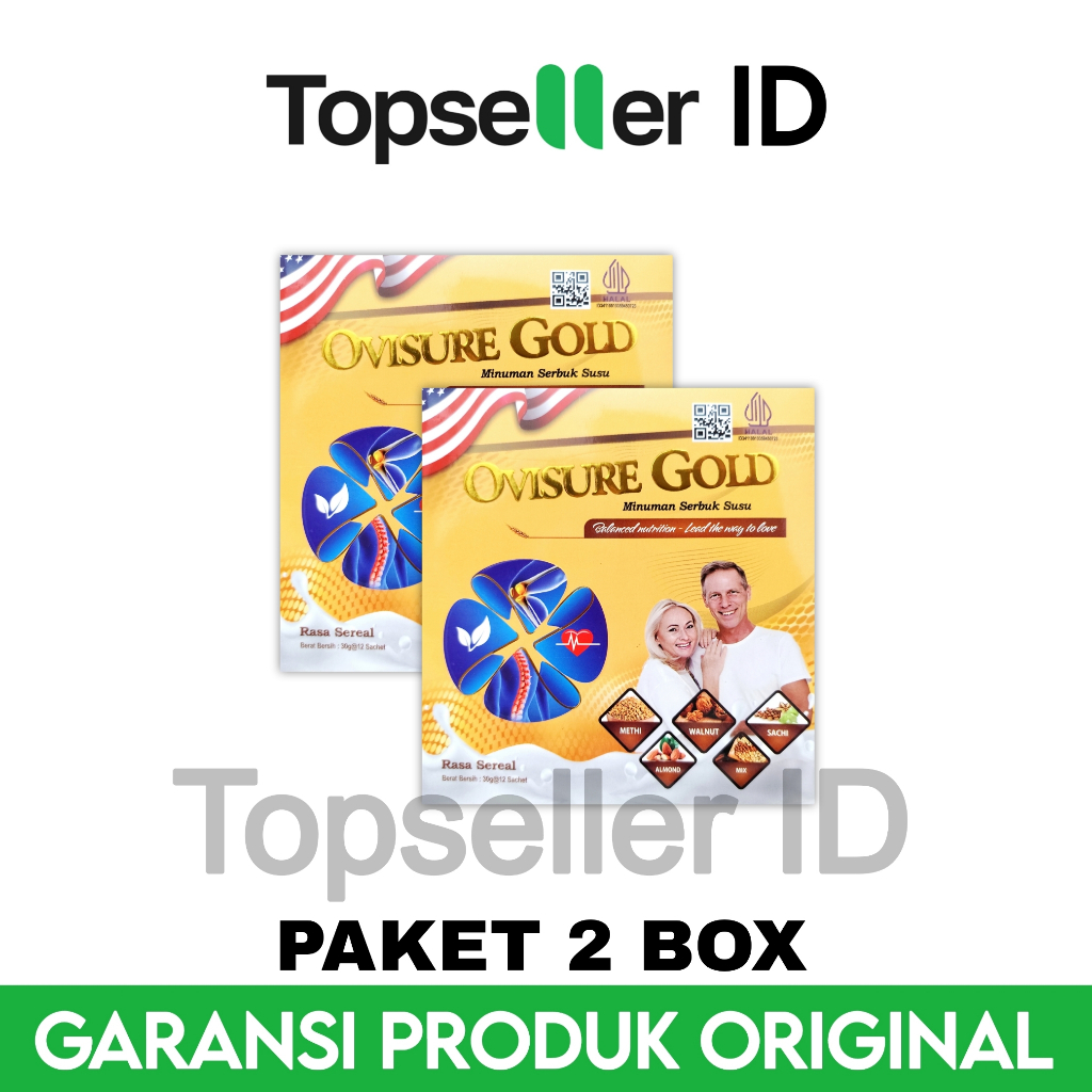 

2 Box Ovisure Gold Susu Untuk Membantu Memulihkan Kerusakan Tulang Original Asli