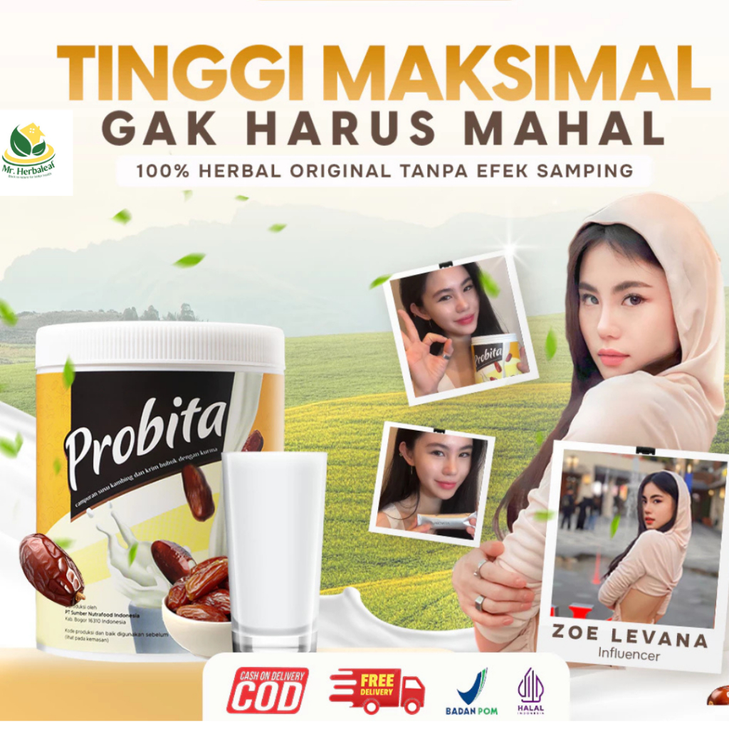 

PROBITA - SUSU KURMA SOLUSI AMPUH MAKSIMALKAN TINGGI BADAN UNTUK REMAJA & DEWASA - BPOM HALAL