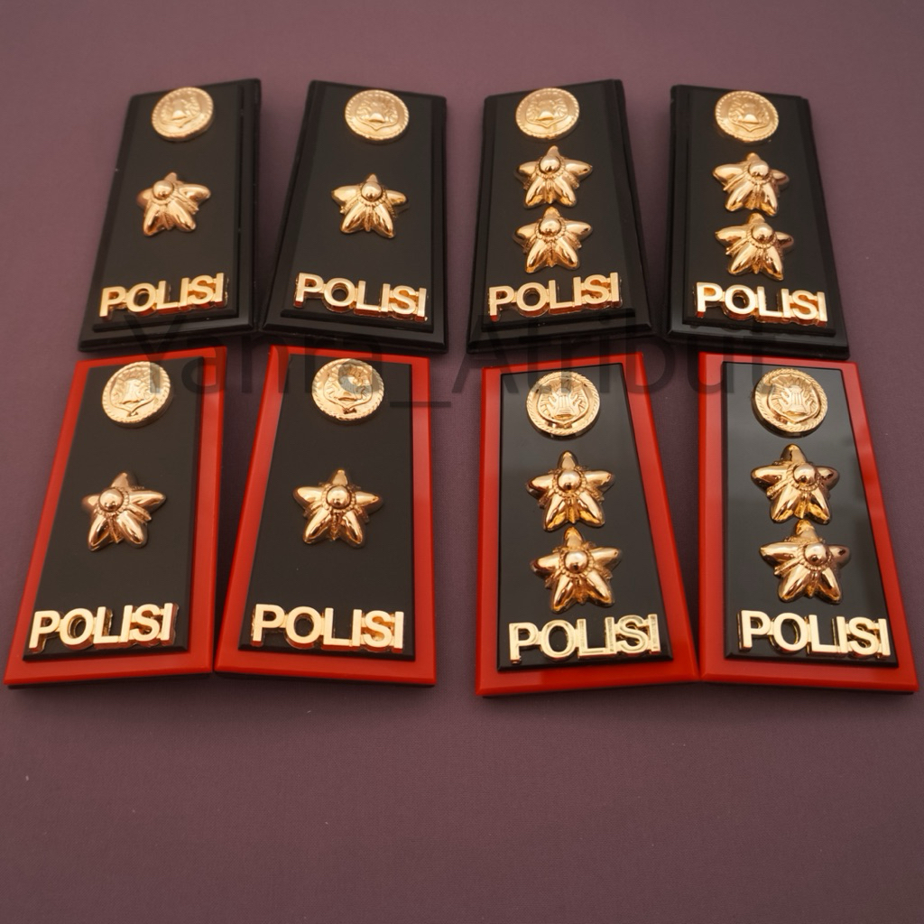 Pangkat Pdh Kompol FullMika / Akbp Akrilik Merah Perwira Polri Premium