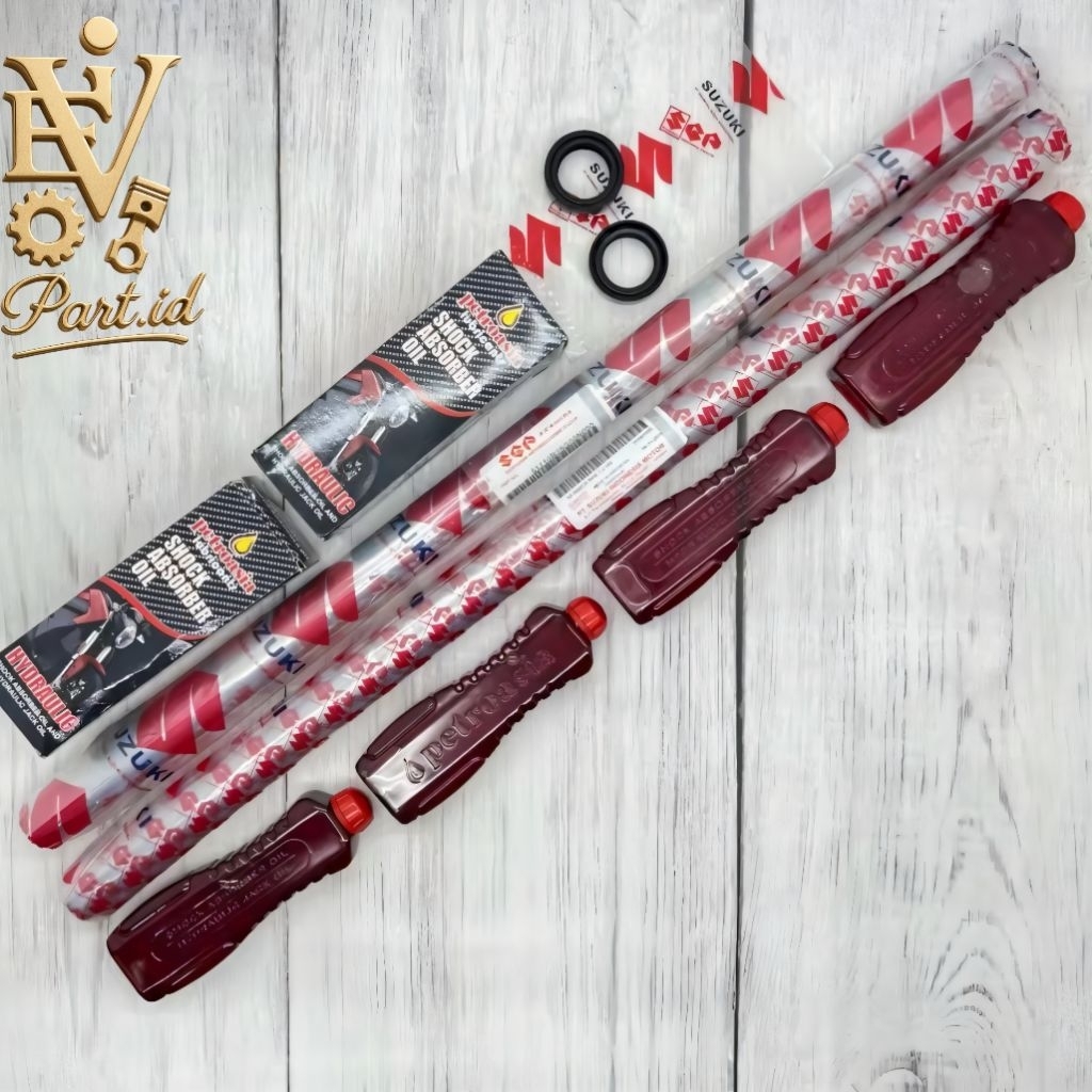 Paket As Shock Depan Full Set Motor Suzuki Satria 150 New Baru Satria 150 Old Lama Satria Fu