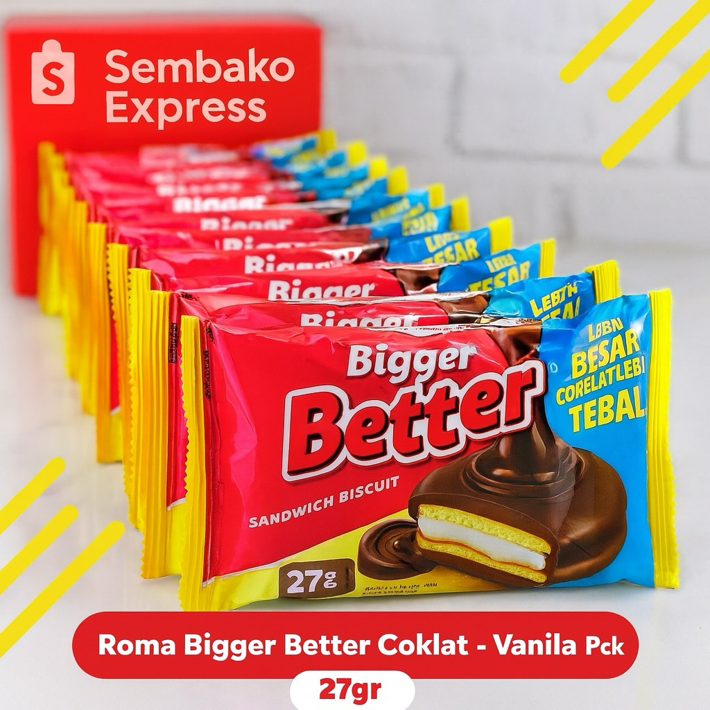 

Roma Bigger Better Coklat Vanila – Renceng 10pcs x 27g