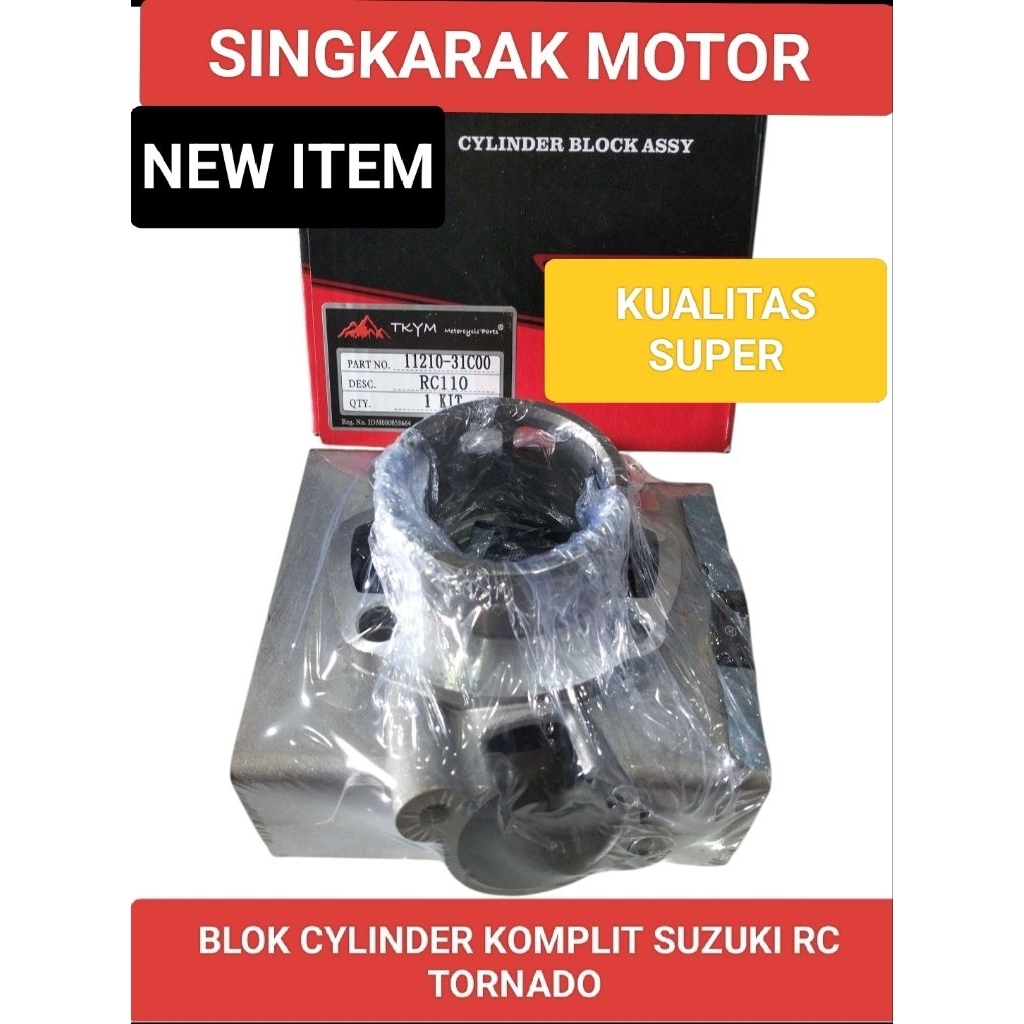 BLOK CYLINDER KOMPLIT ASSY SUZUKI RC TORNADO KUALITAS BAHAN TERBAIK