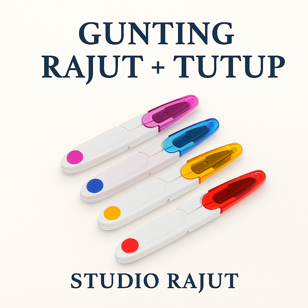 

STUDIO RAJUT - GUNTING MINI BUANG BENANG RAJUT / PEMOTONG BENANG + TUTUP PREMIUM QUALITY