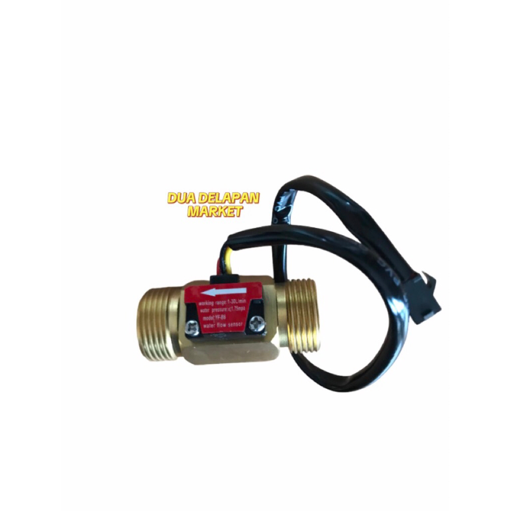 Flow Sensor Kuningan Alat ukur Takaran Pom Mini Digital Ukuran 1/2 Flow Kuningan pom mini
