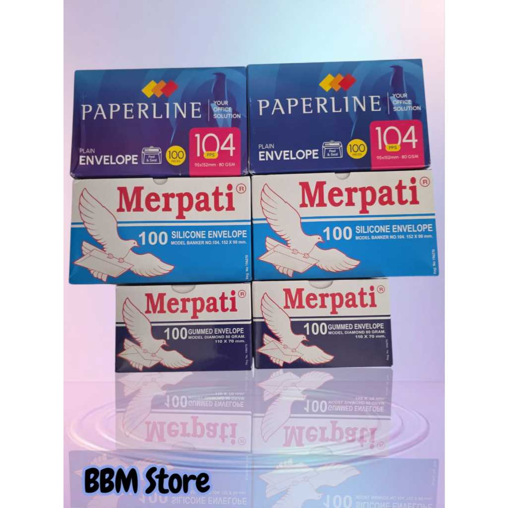 

Amplop Merpati Besar ( KIKY ) 104 Amplop Isi 100 Lembar Uk 152 x 90 MM
