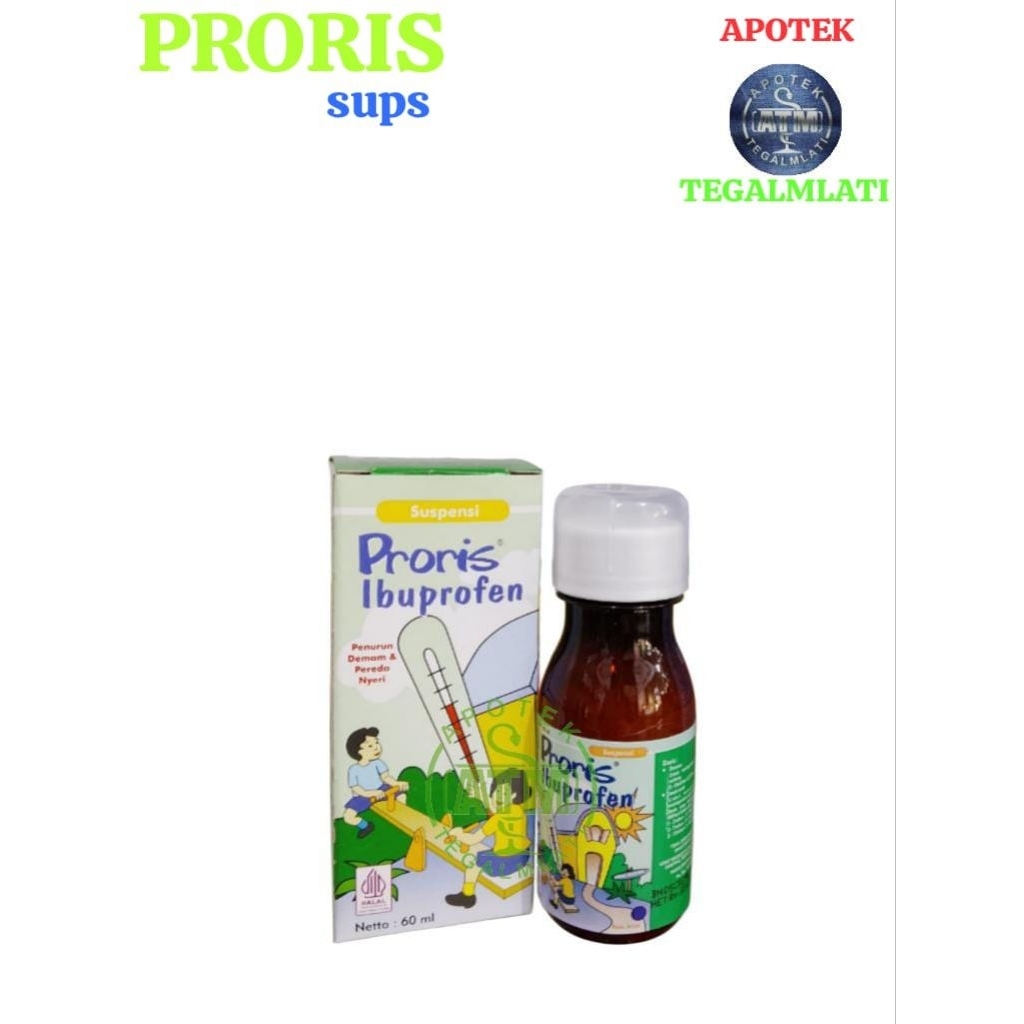 proris ibuprofen sirup penurun demam dan pereda nyeri untuk anak