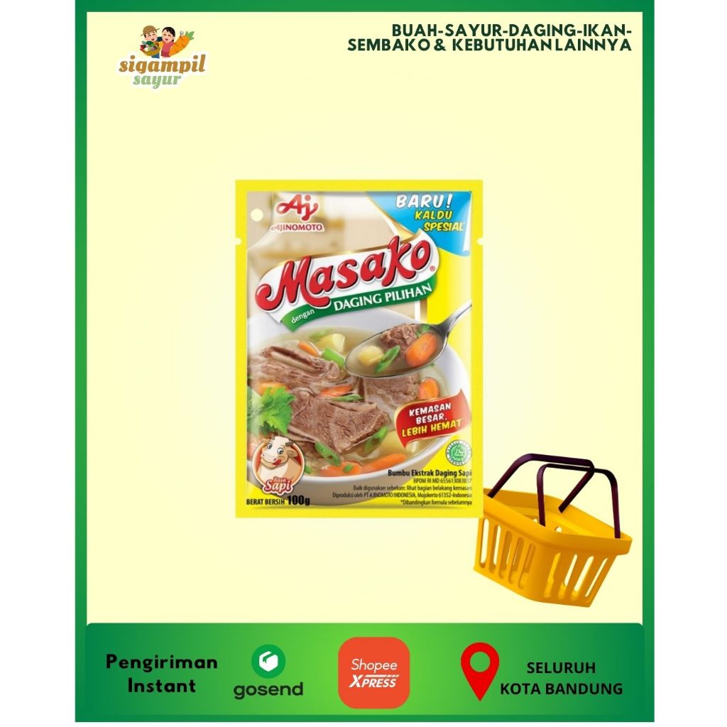 

Masako Kaldu Bubuk Rasa Sapi 100gr Penyedap Masakan Gurih Enak Lezat Murah Ajinomoto