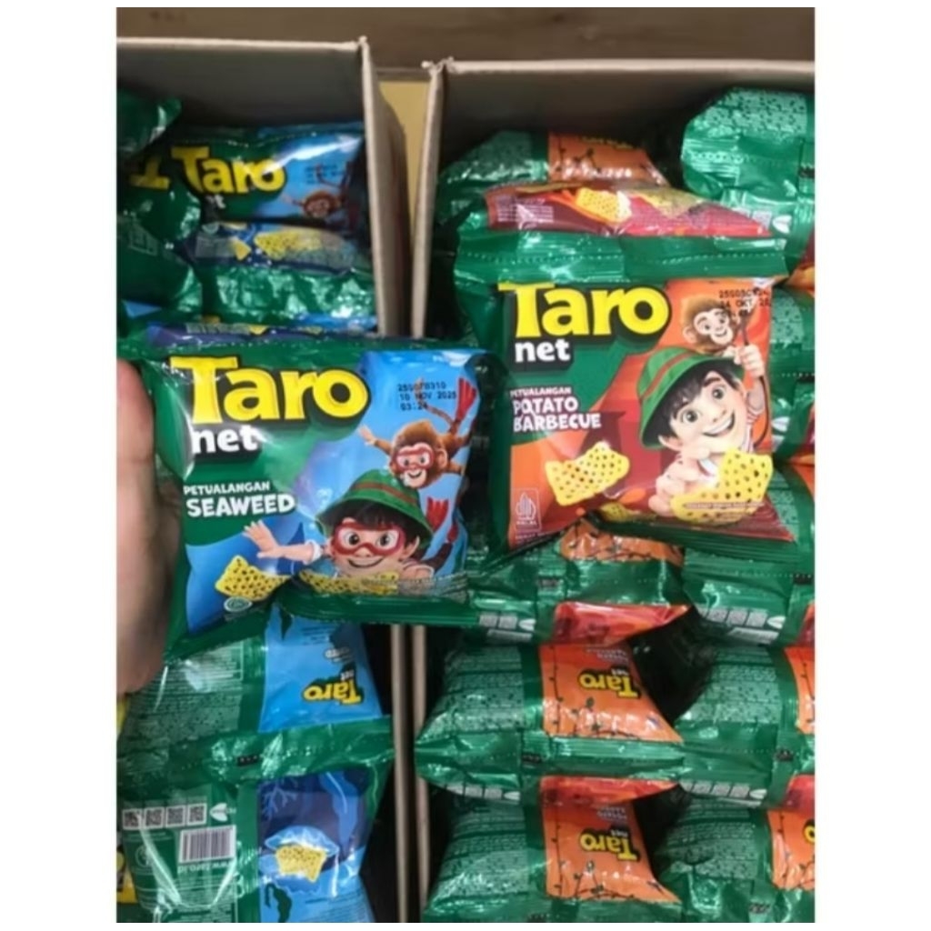 

Taro potato bbq/seaweed 8 gr 1 dus isi 60 pcs