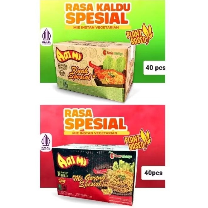 

Mie Aa1 Mi / AaiMi Plant Based By Bean Group Vegetarian Halal per Dus