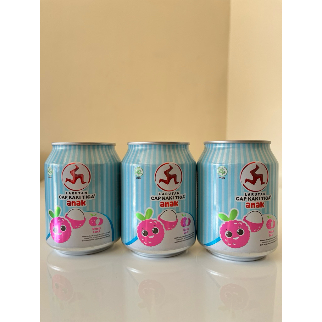 

larutan anak rasa leci 238ml 3 kaleng