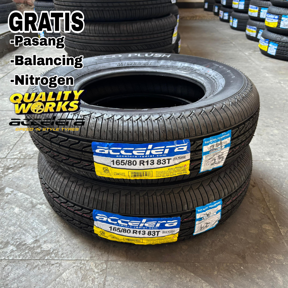 BAN STANDAR MOBIL DATSUN RING 13 ACCELERA ECOPLUSH 165 80 R13 TUBLLES