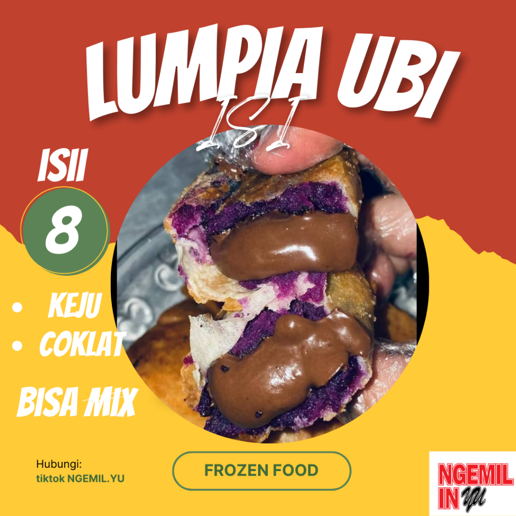 

Ngemil Yu - Lumpia Ubi Ungu Isi Keju Coklat Lumer | Snack Frozen Camilan Kekinian Viral