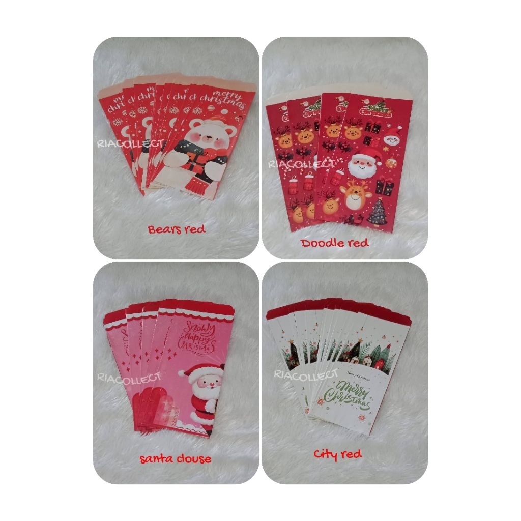 

(Jadian isi 10 pcs) Amplop Natal 2025 | Amplop Lebaran Panjang motif aesthethic siap jual