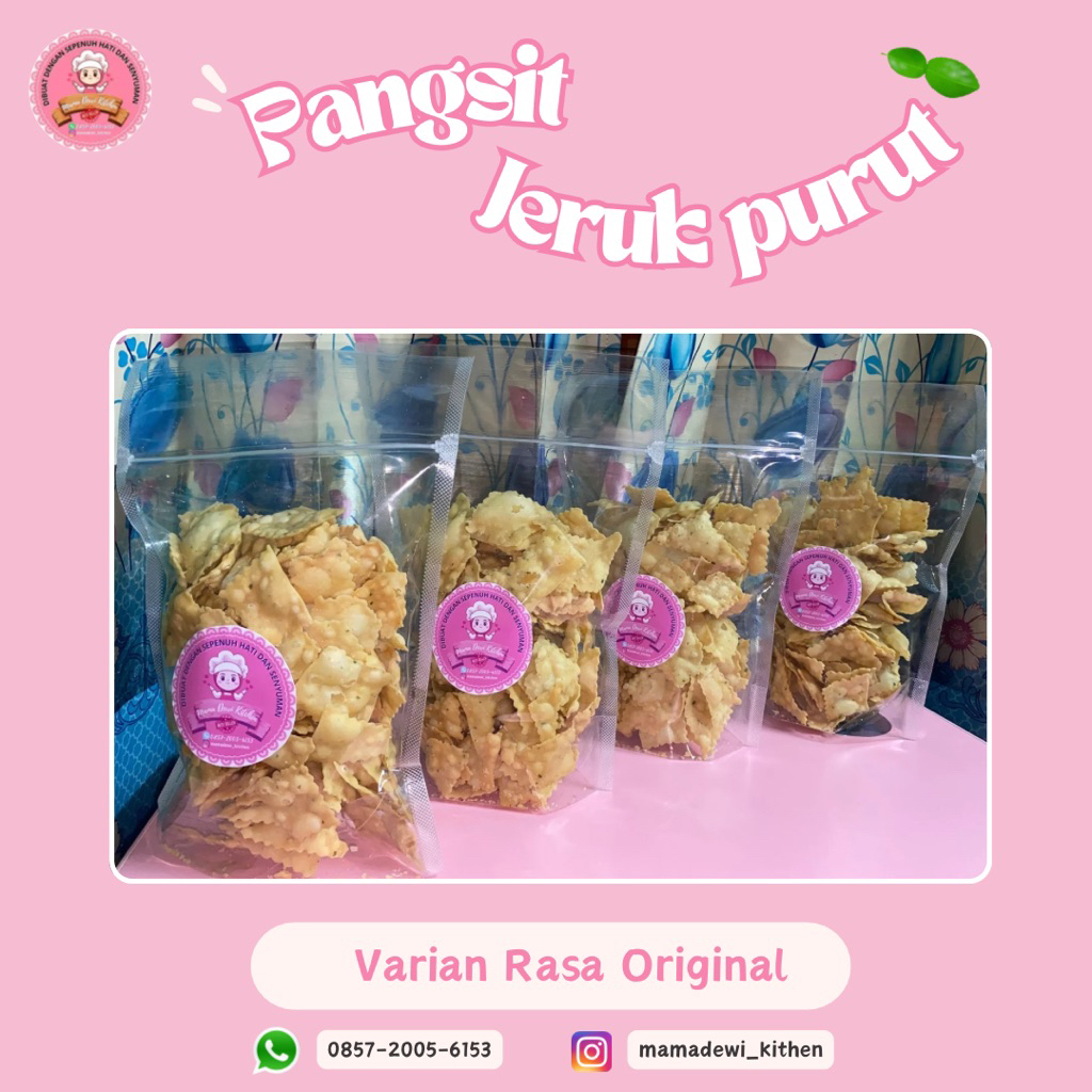 

Keripik Pangsit / Kue Bawang Daun Jeruk purut Renyah & Gurih