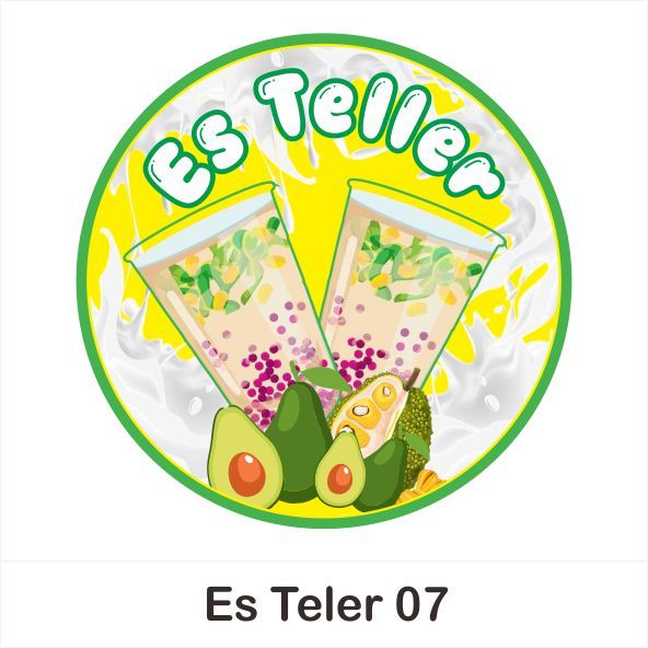 

[160 pcs] Stiker Es Teler Creamy Label Produk Es Campur V.2